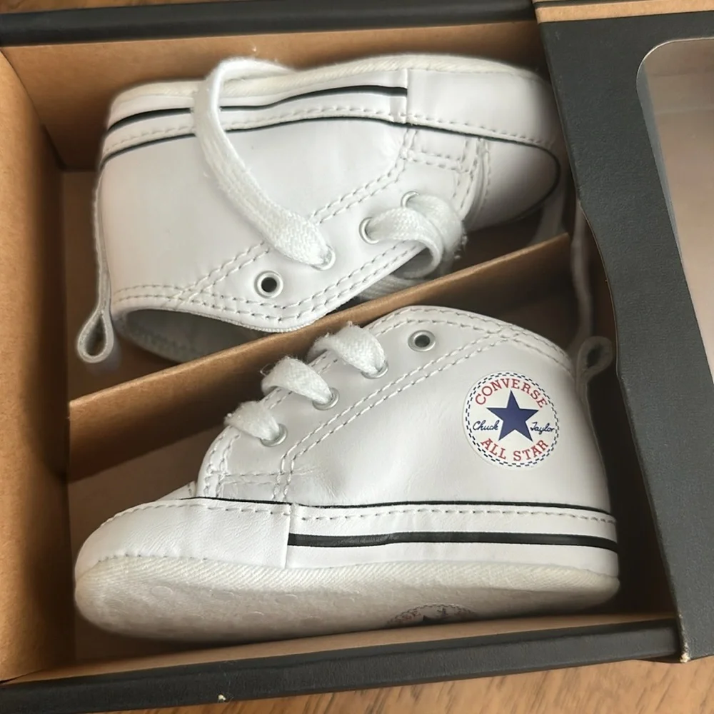 Converse Infant White Sneakers